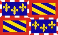 Flagge der ehemaligen Region Burgund