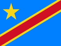 Flagge Demokratischen Republik Kongo