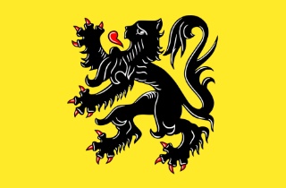 Flagge der Region Flandern